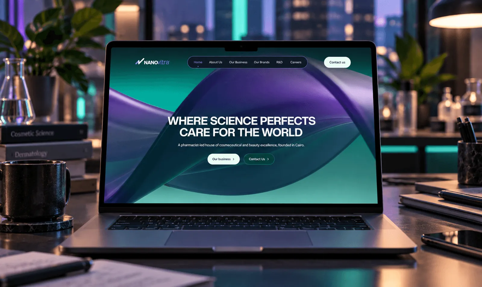 NANOvitra website