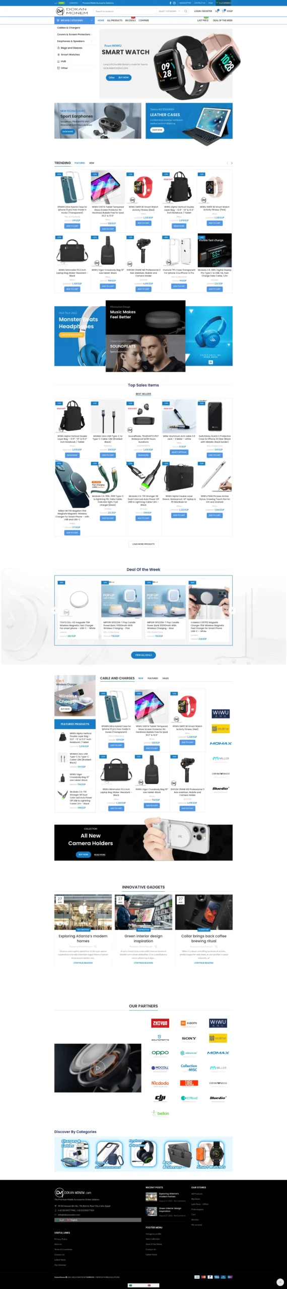 an online store products selling smart devices and accessories